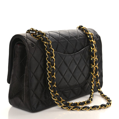 Chanel Lambskin Quilted Medium Double Flap Black 3 of 9