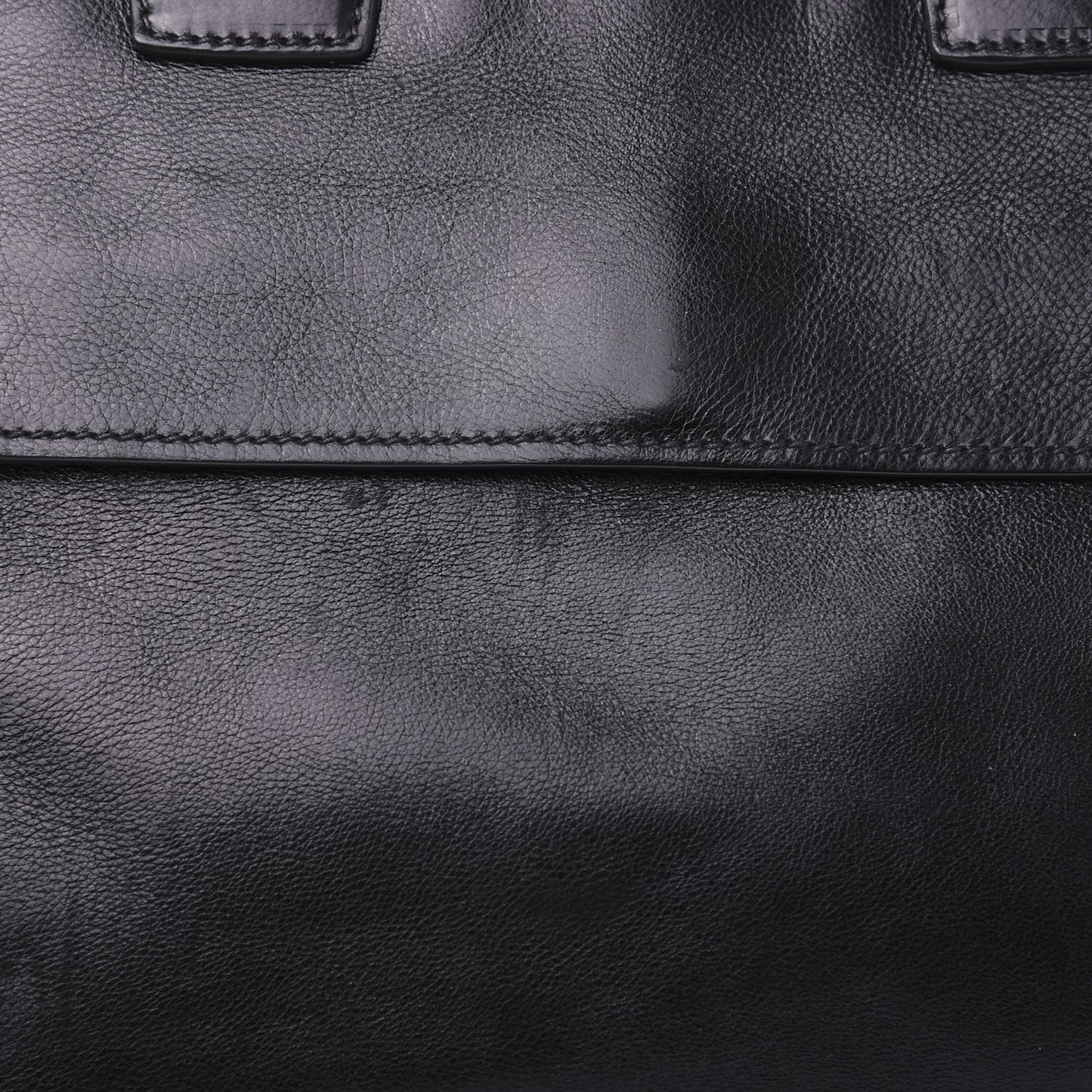 Glace Calfskin Tote Bag Baltico Black