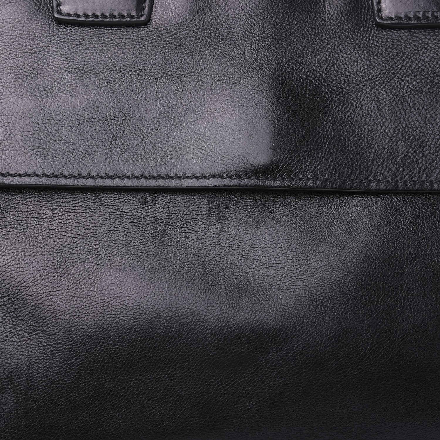 Prada Glace Calfskin Tote Bag Baltico Black 12 of 14