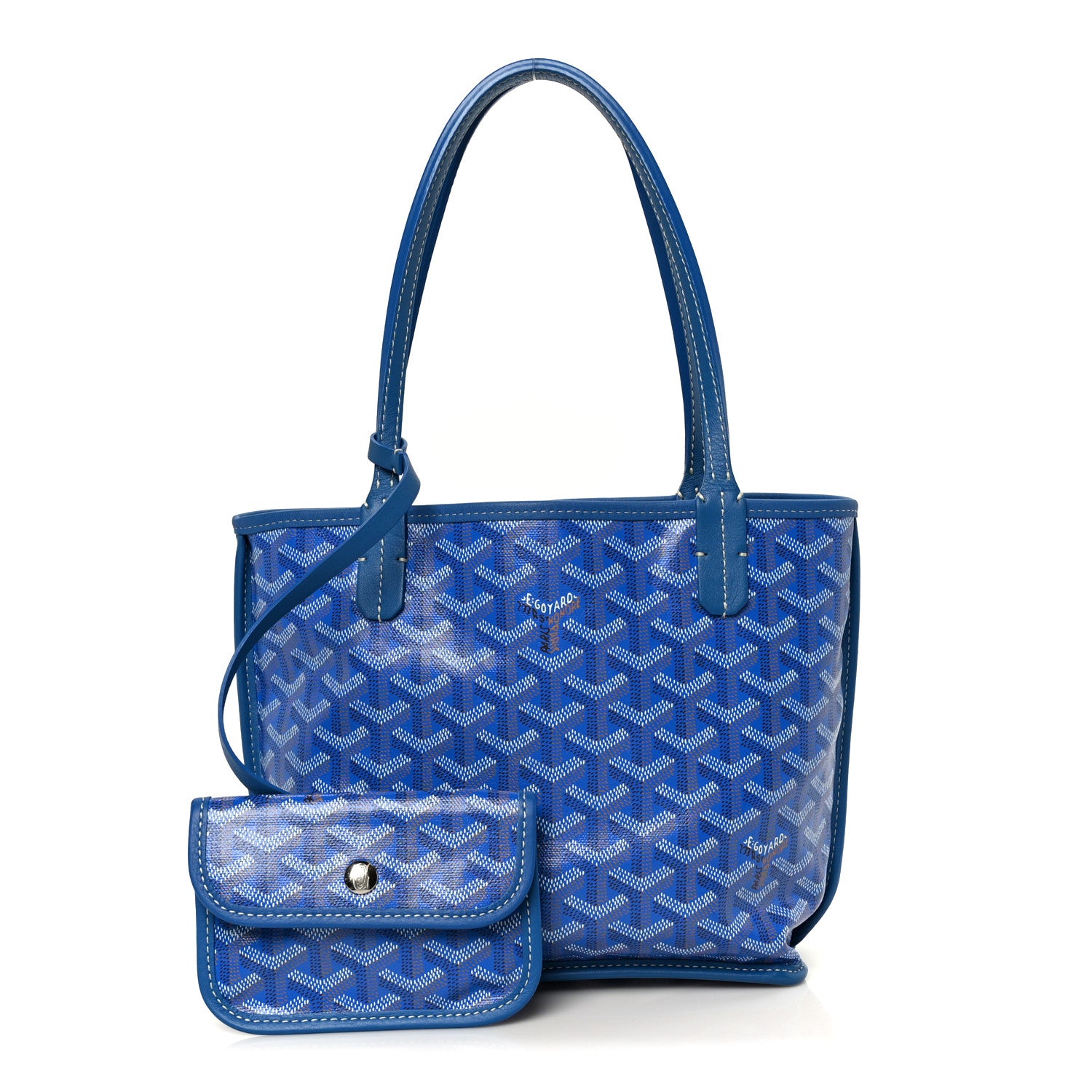 Goyard Goyardine Reversible Mini Anjou Sky Blue 4 of 20