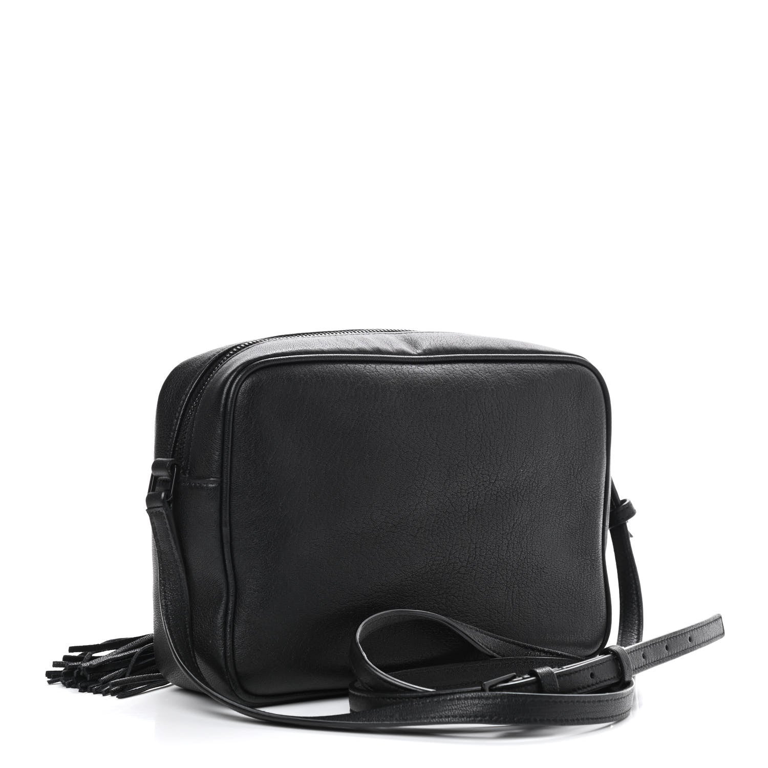 Saint Laurent Lambskin Monogram Small Lou Camera Bag Black 3 of 9