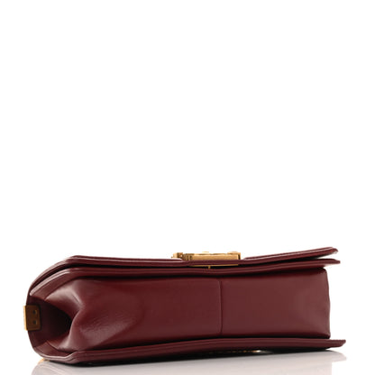Chanel Lambskin Quilted Medium Boy Flap Dark Red 4 of 12