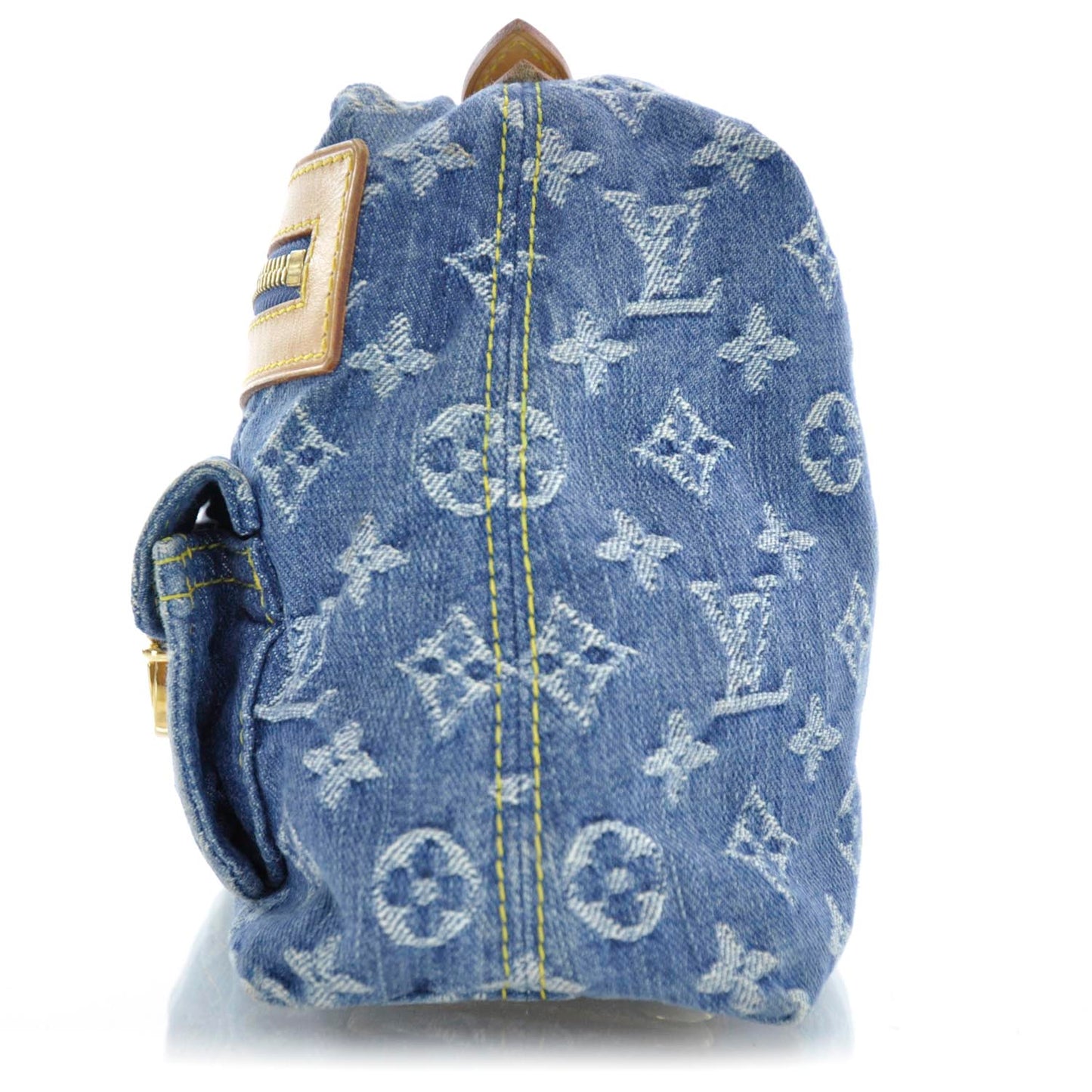 Monogram Denim Baggy PM Blue