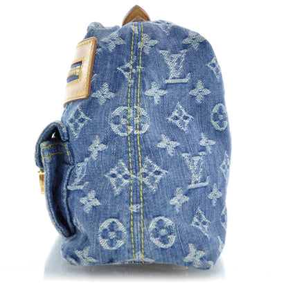 Louis Vuitton Monogram Denim Baggy PM Blue 6 of 9