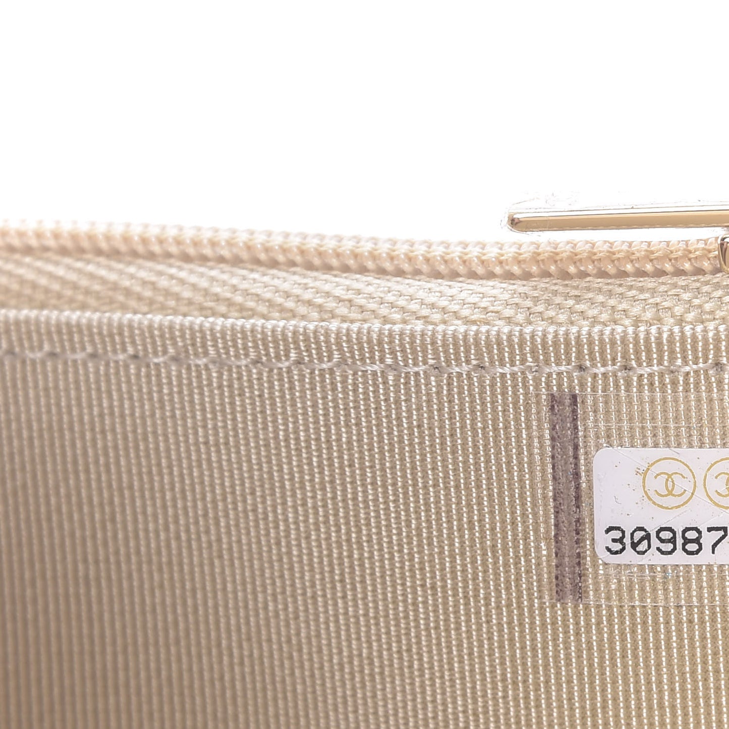 Metallic Lambskin Quilted Mini Wallet On Chain WOC Gold