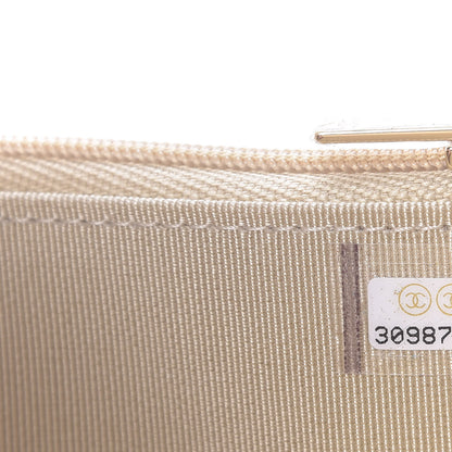 Chanel Metallic Lambskin Quilted Mini Wallet On Chain WOC Gold 7 of 10