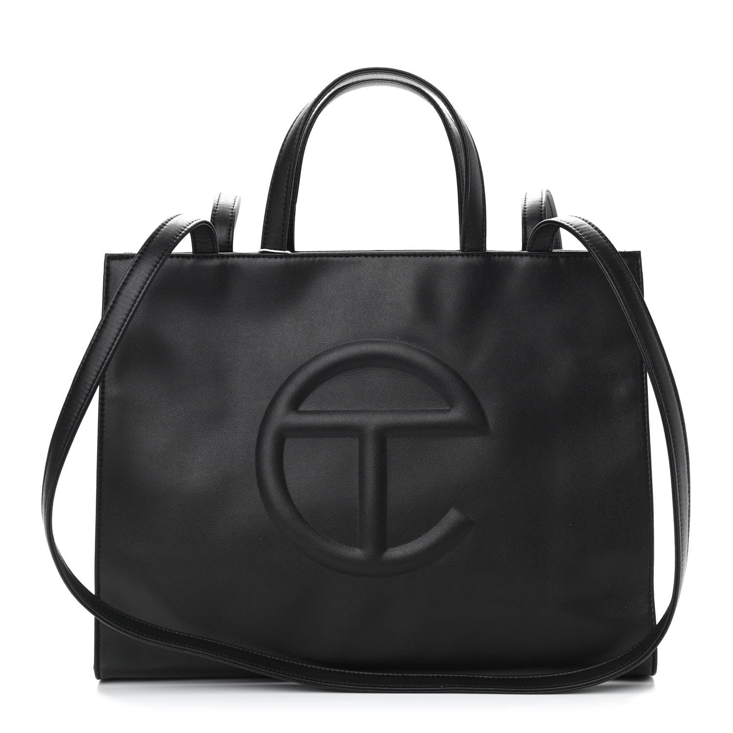 Telfar Vegan Leather Medium Shopping Bag Black 1 of 11