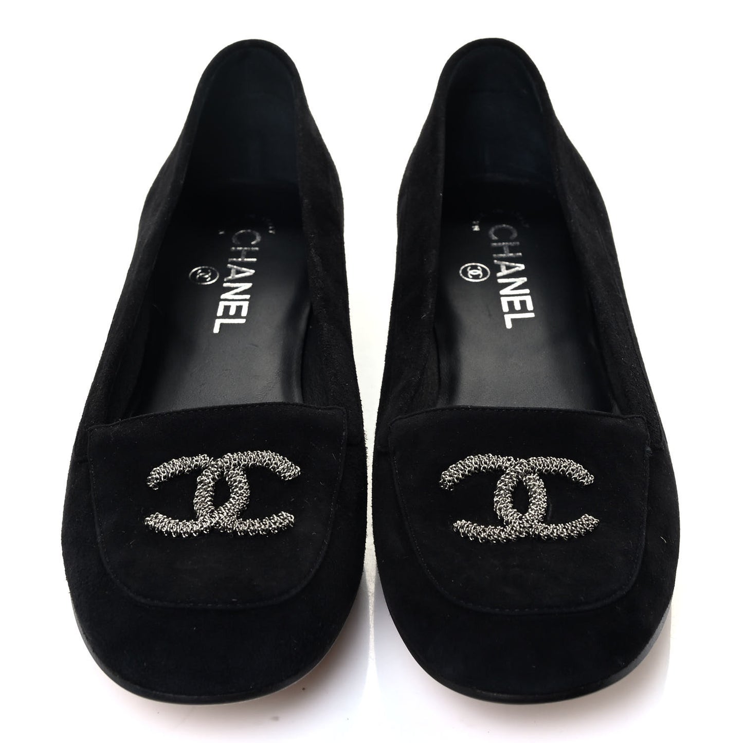 Kid Suede CC Flats 38.5 Black
