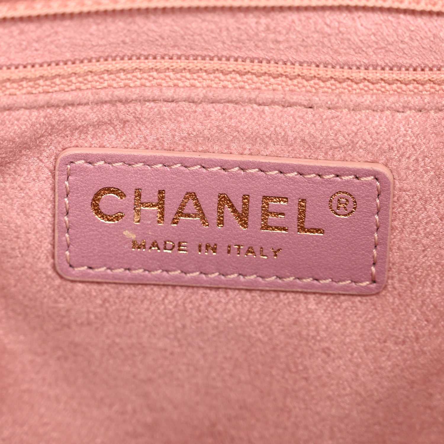Chanel Caviar Deauville Drawstring Bucket Bag Light Pink 6 of 10