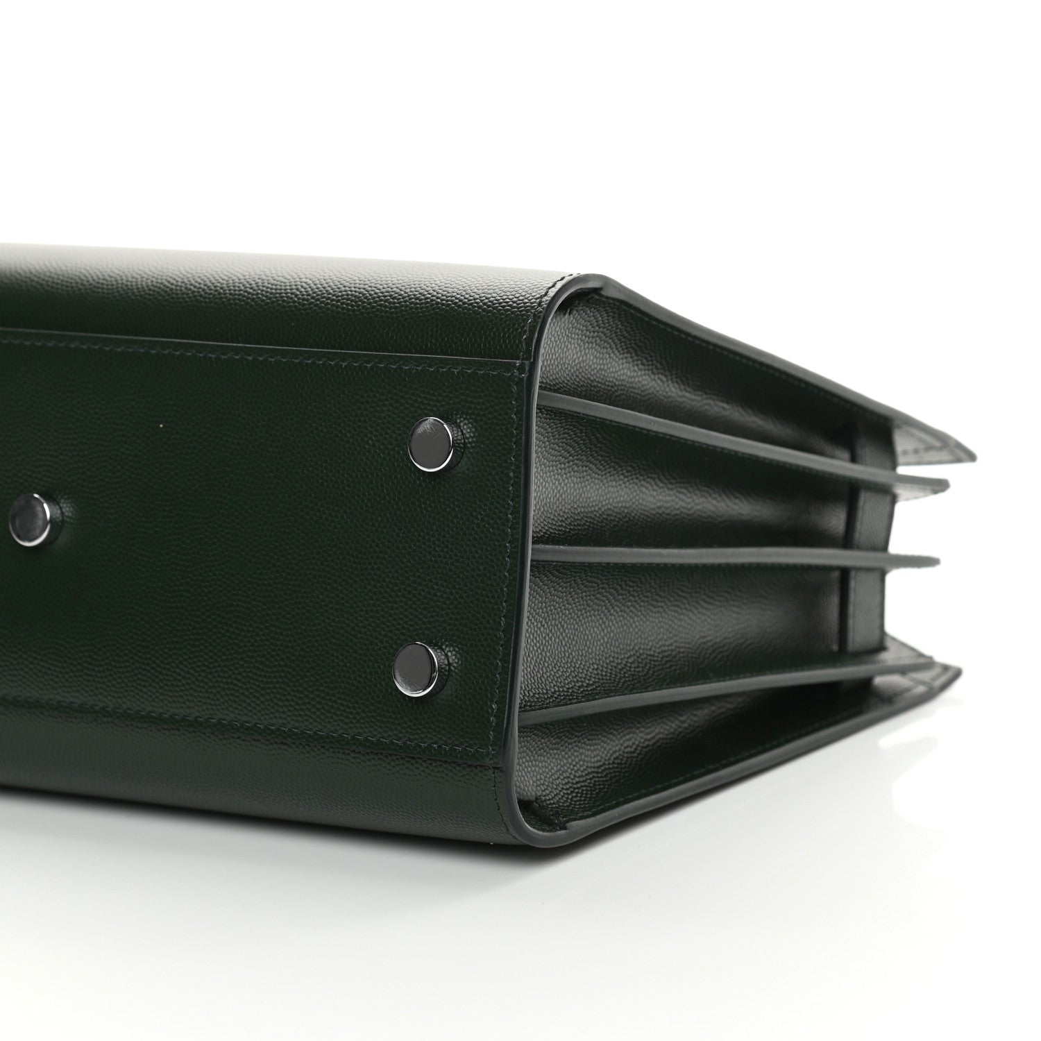 Saint Laurent Grained Calfskin Baby Sac De Jour Dark Pine 10 of 14