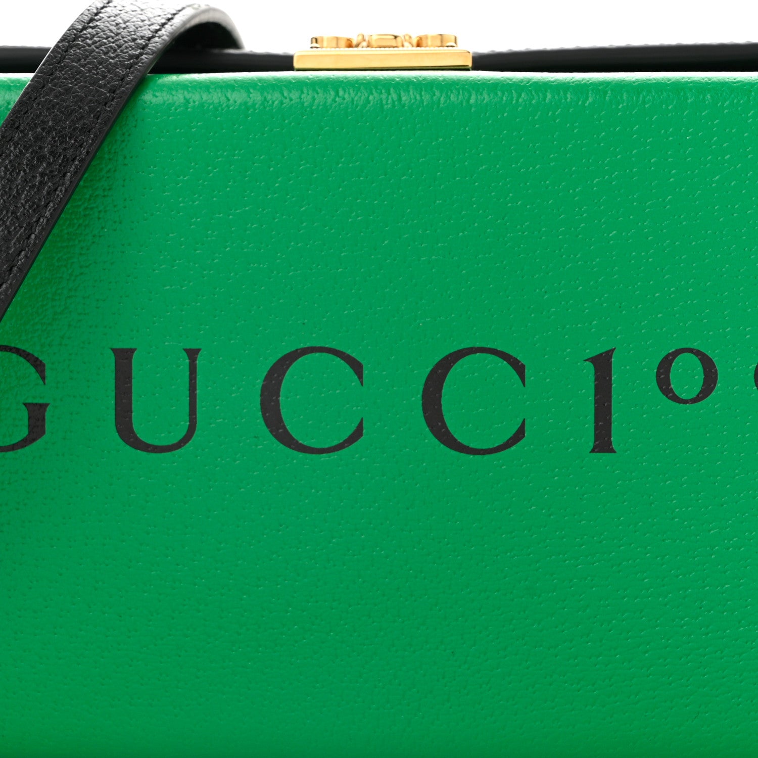 Gucci Grained Calfskin Gucci 100 Mini Bag Green 8 of 11