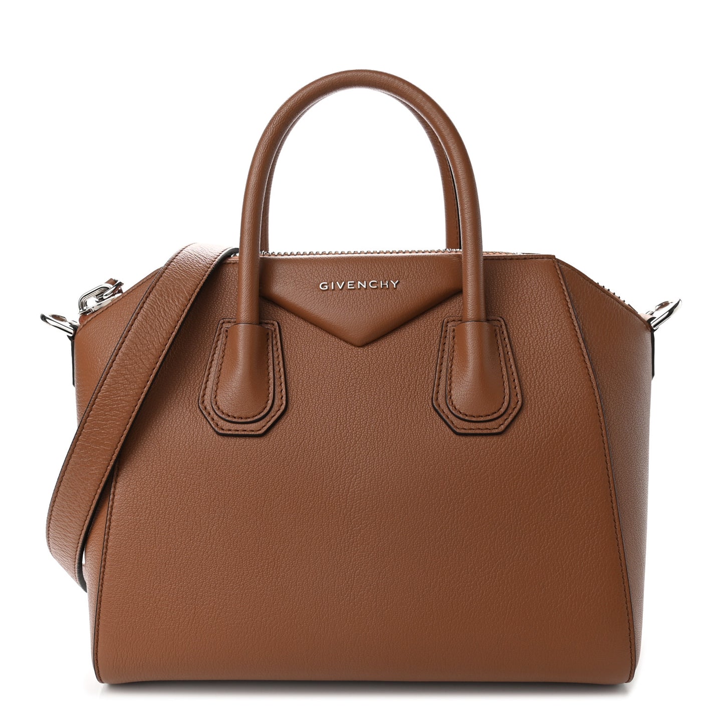Sugar Goatskin Small Antigona Caramel