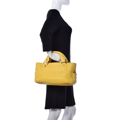 Celine Calfskin Boogie Satchel Yellow 2 of 9