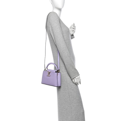 Louis Vuitton Karung Mini Capucines Lilas 2 of 11
