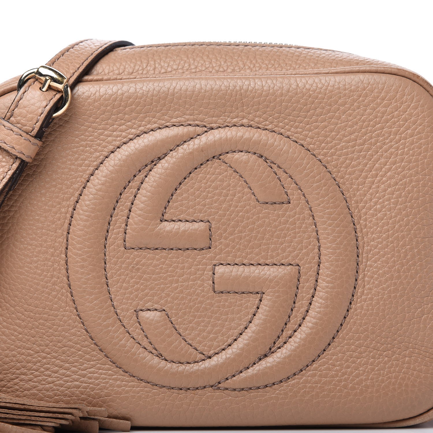 Gucci Pebbled Calfskin Small Soho Disco Bag Rose Beige 10 of 10