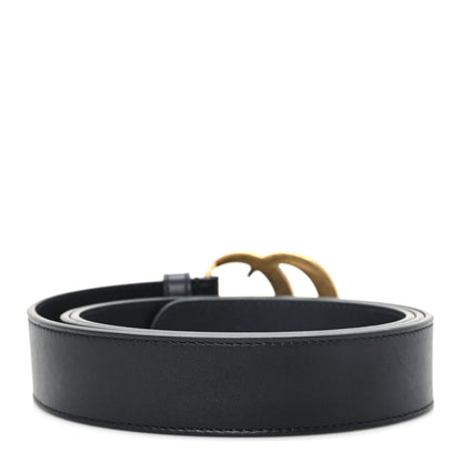Gucci Calfskin Double G 30mm Belt 105 42 Black 2 of 4
