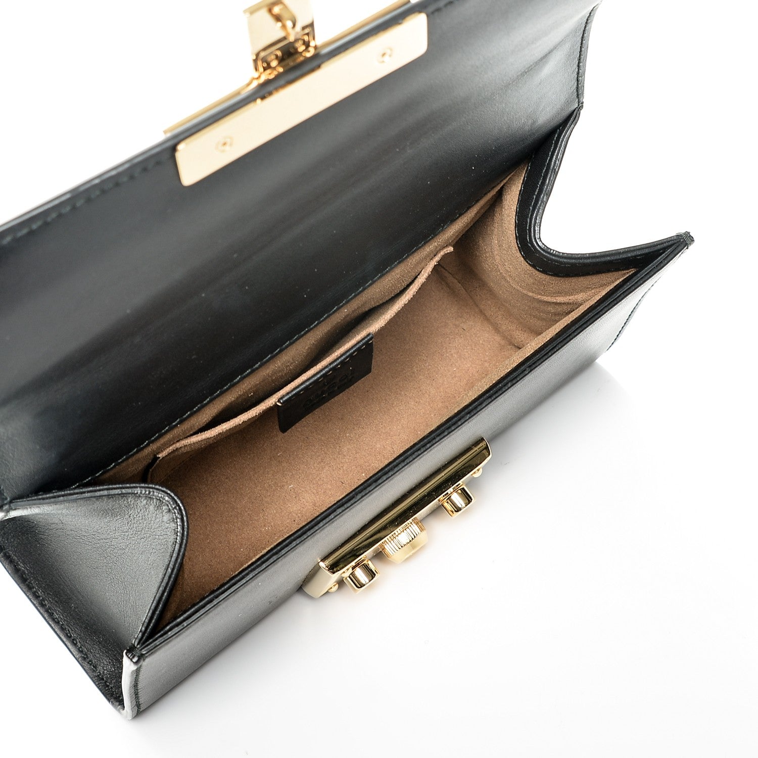 Gucci Calfskin Small Padlock Shoulder Bag Black 5 of 8