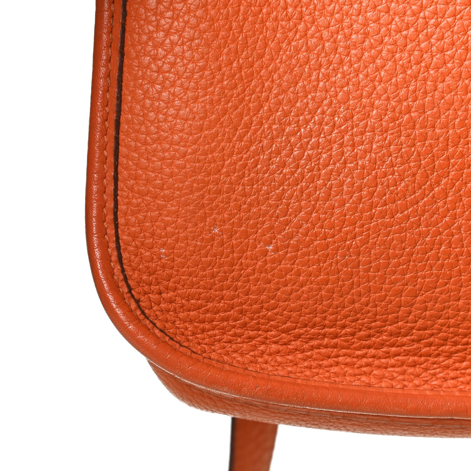 Hermes Taurillon Clemence Evelyne TPM Orange 10 of 11