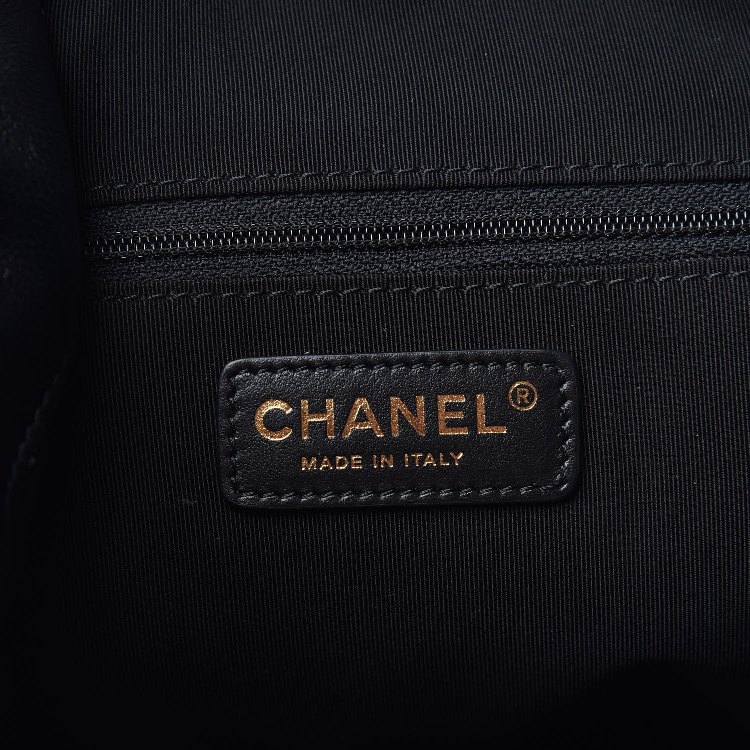 Chanel Lambskin Quilted Drawstring Backpack Black 5 of 10