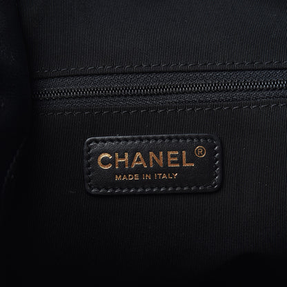 Chanel Lambskin Quilted Drawstring Backpack Black 5 of 10