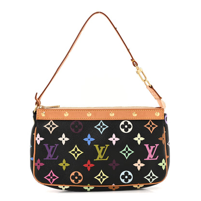 Louis Vuitton Monogram Multicolor Pochette Accessories Black 1 of 11