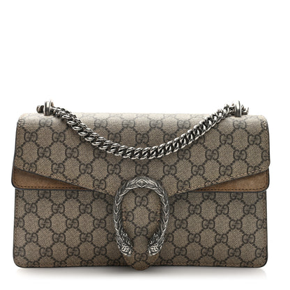 Gucci GG Supreme Monogram Small Dionysus Shoulder Bag Taupe 1 of 9
