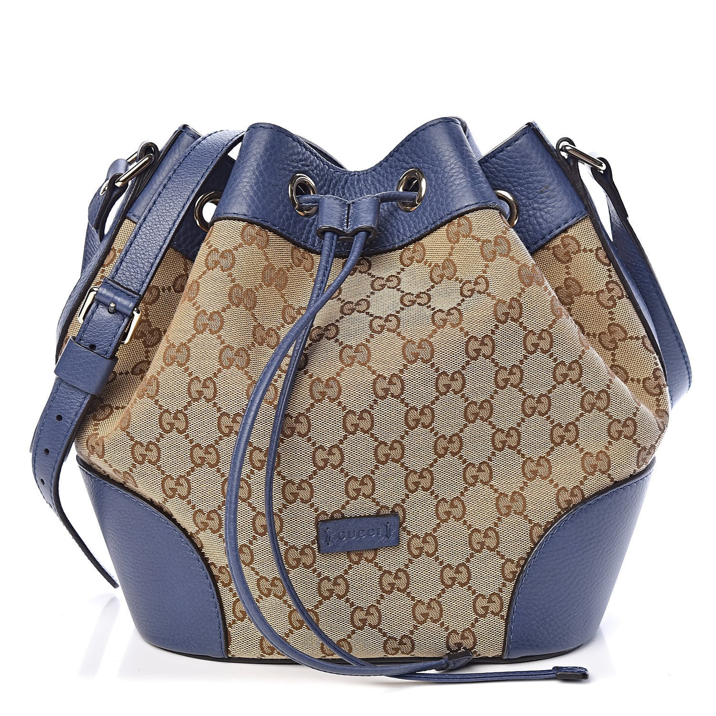 Monogram Cellarius Calfskin Bucket Bag Beige Ebony Washed Ink