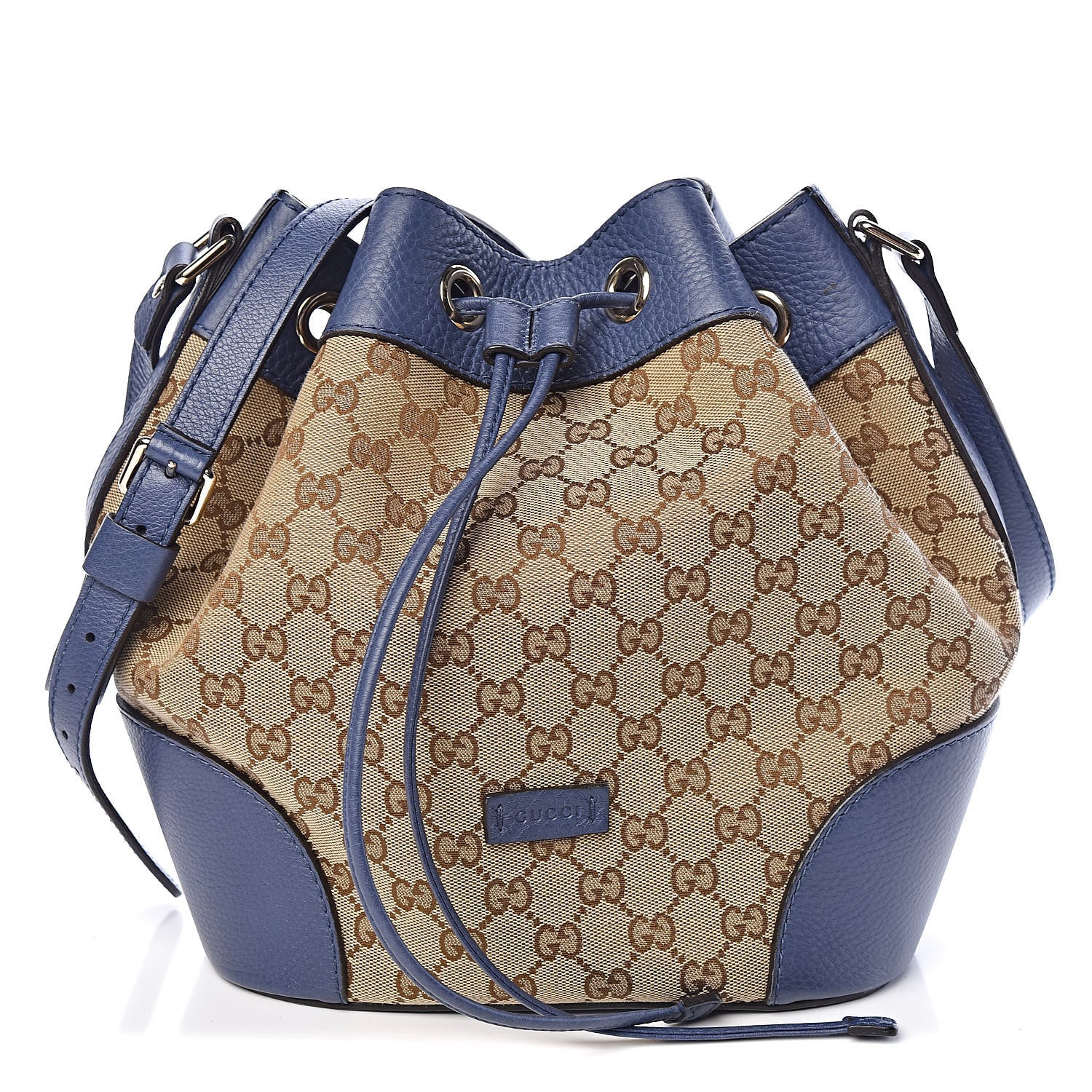 Gucci Monogram Cellarius Calfskin Bucket Bag Beige Ebony Washed Ink 1 of 10