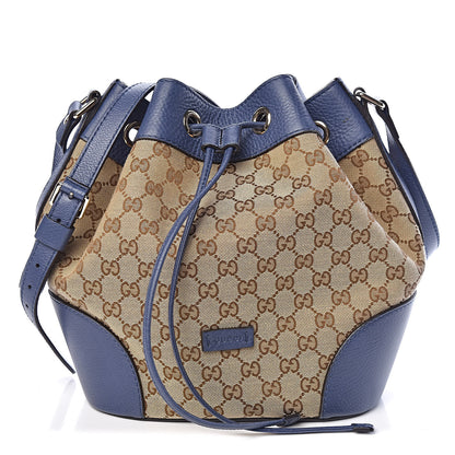 Gucci Monogram Cellarius Calfskin Bucket Bag Beige Ebony Washed Ink 1 of 10