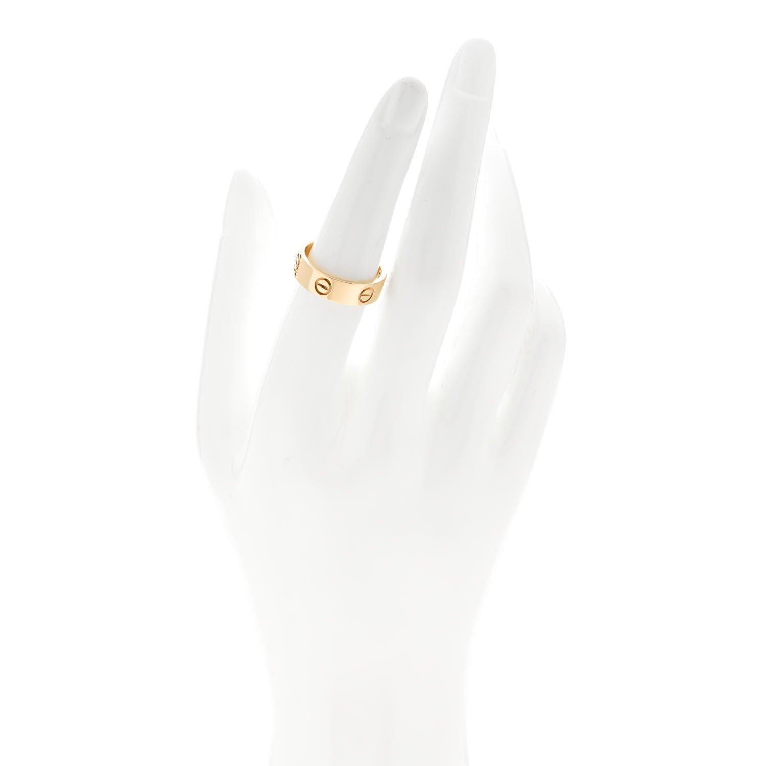 Cartier 18K Yellow Gold 5.5mm LOVE Ring 54 6.75 2 of 4
