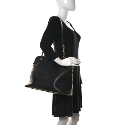 Chanel Caviar Large CC Shoulder Bag Black 2 of 18