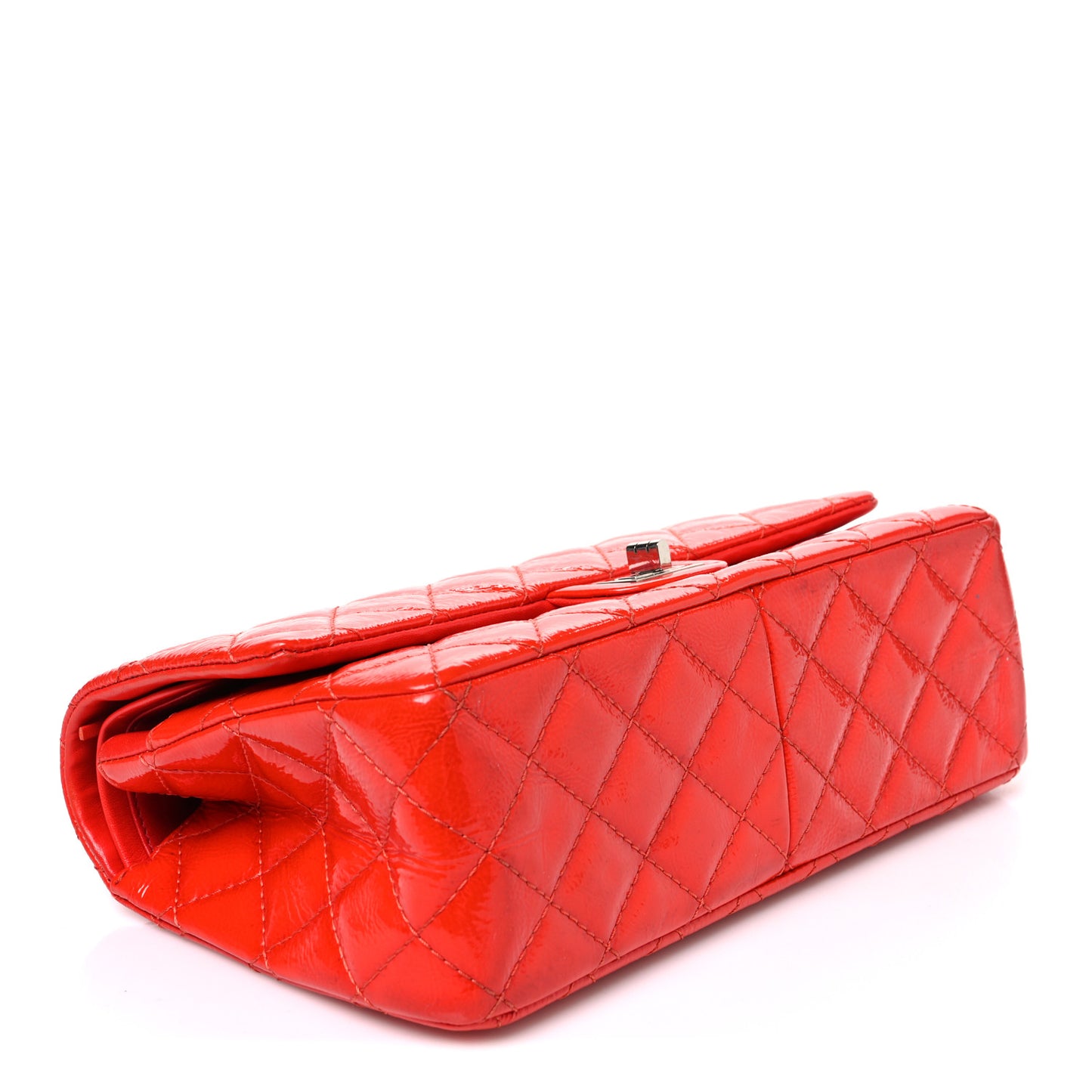 Aged Glazed Calfskin Quilted 2.55 Reissue 226 Flap Red