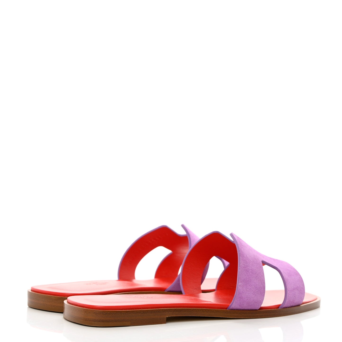 Suede Goatskin Oran Sandals 39 Violet Parme