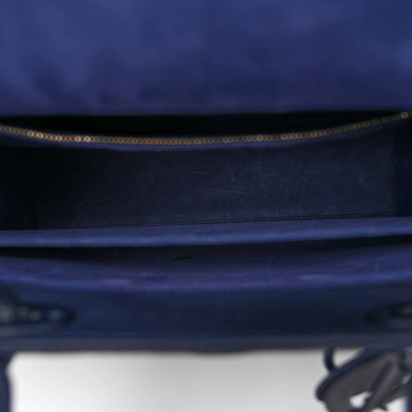Ultra Matte Calfskin Cannage Large Lady Dior Blue