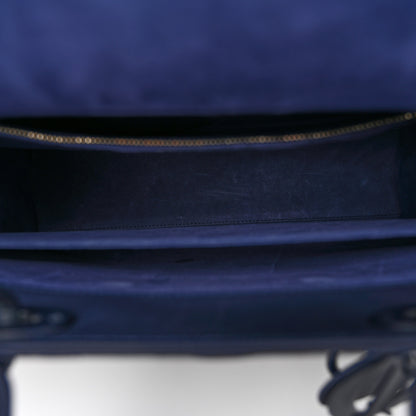 Christian Dior Ultra Matte Calfskin Cannage Large Lady Dior Blue 5 of 10