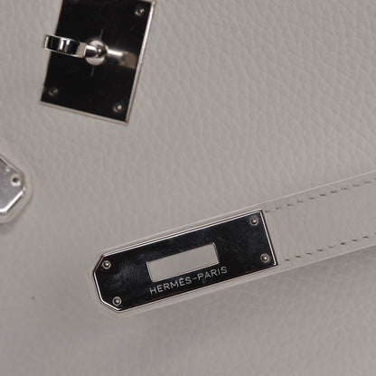Hermes Taurillon Clemence Kelly Retourne 35 White 4 of 26