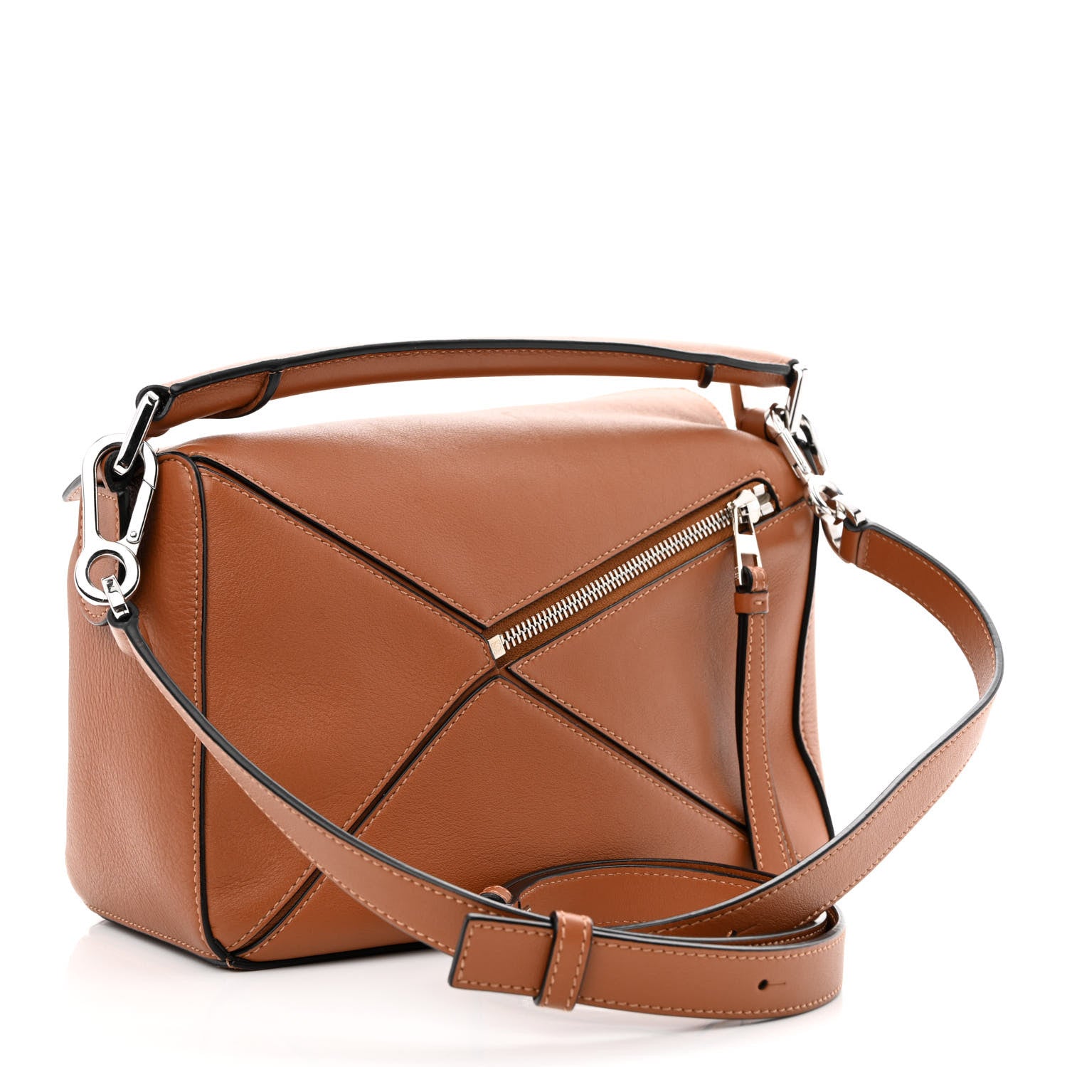 Loewe Calfskin Small Puzzle Bag Tan 3 of 9
