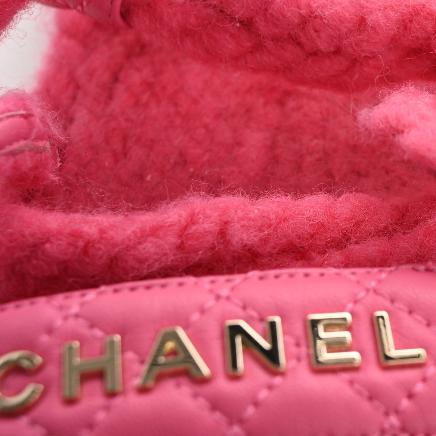 Chanel Cord Lambskin Quilted Logo Sandals 39 Pink 11 of 12