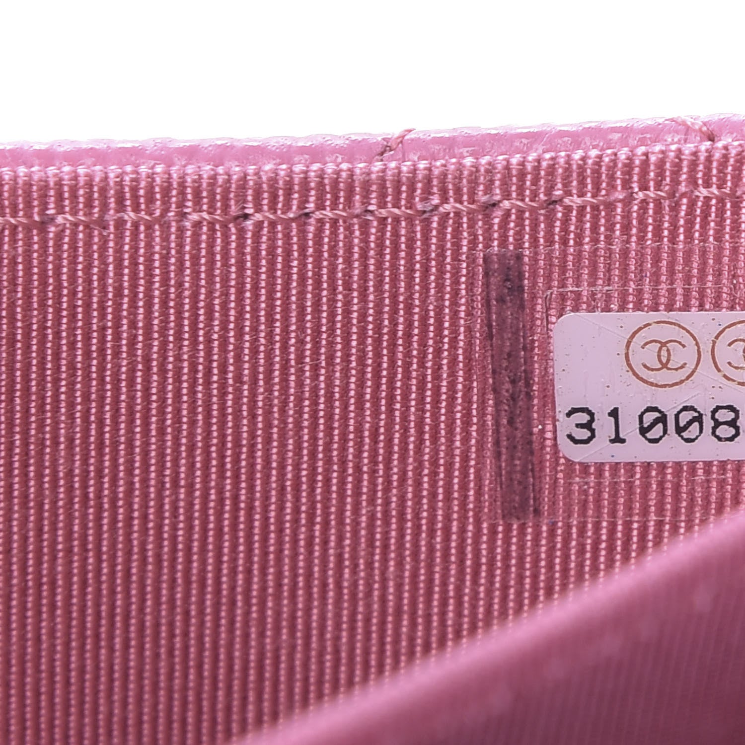 Chanel Caviar Quilted Flap Card Holder On Chain Pink 8 of 10