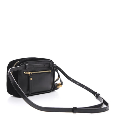 Saint Laurent Velour Matelasse Monogram Lou Belt Bag Black 3 of 9