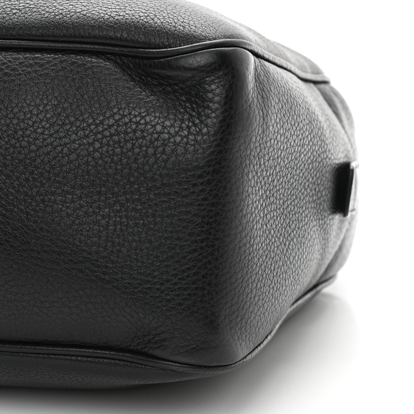 Pebbled Calfskin Medium Soho Bowler Black