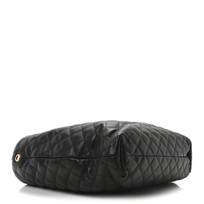 Saint Laurent Lambskin Quilted Maxi Icare Shopping Tote Black 5 of 11