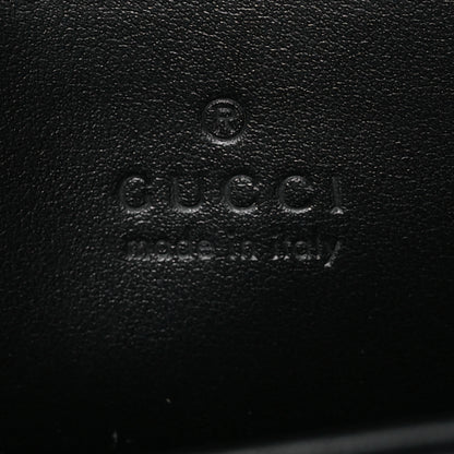 Gucci Calfskin Matelasse Monochrome Mini GG Marmont Shoulder Bag Black 6 of 11