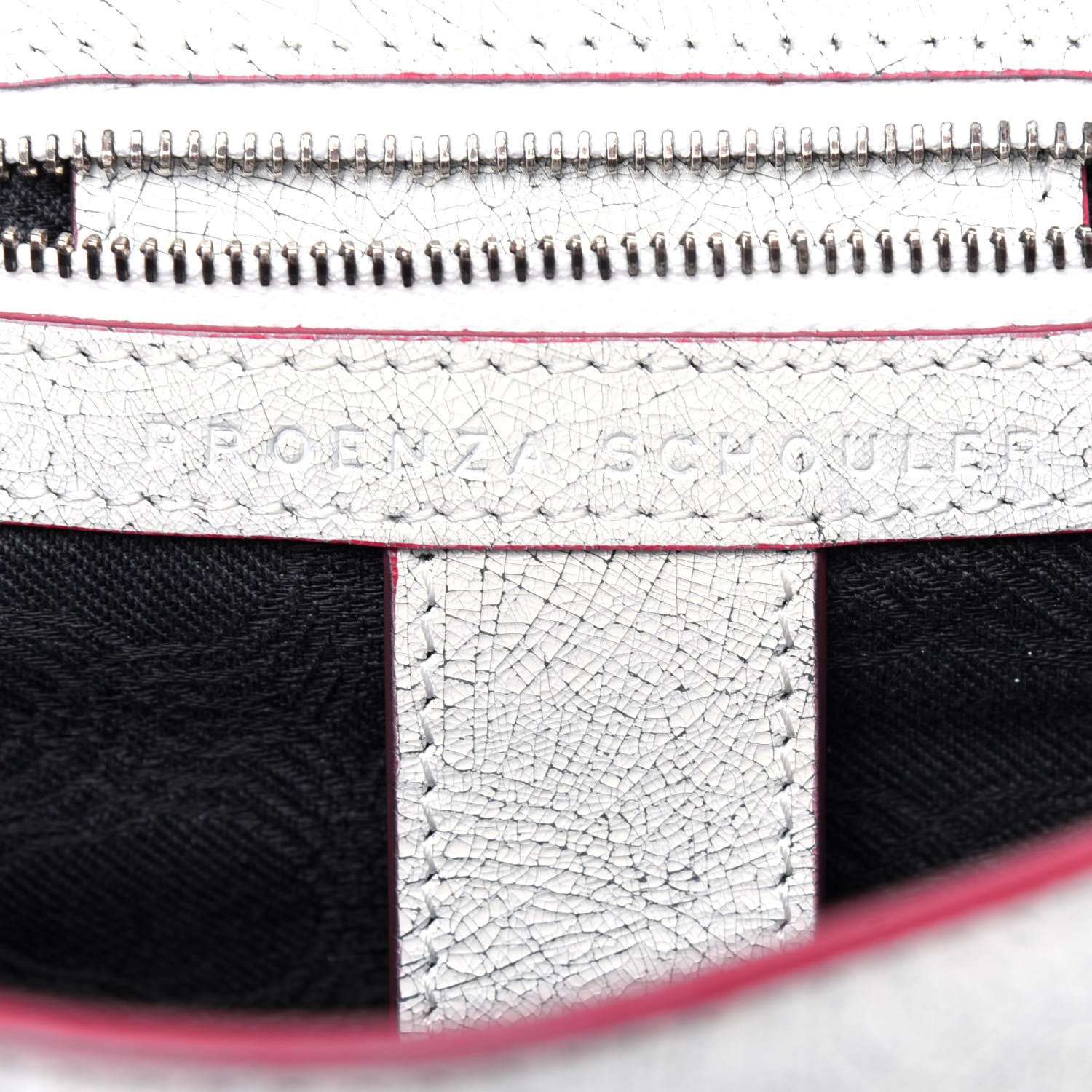 Proenza Schouler Crackle Calfskin PS1 Medium Satchel White 7 of 24