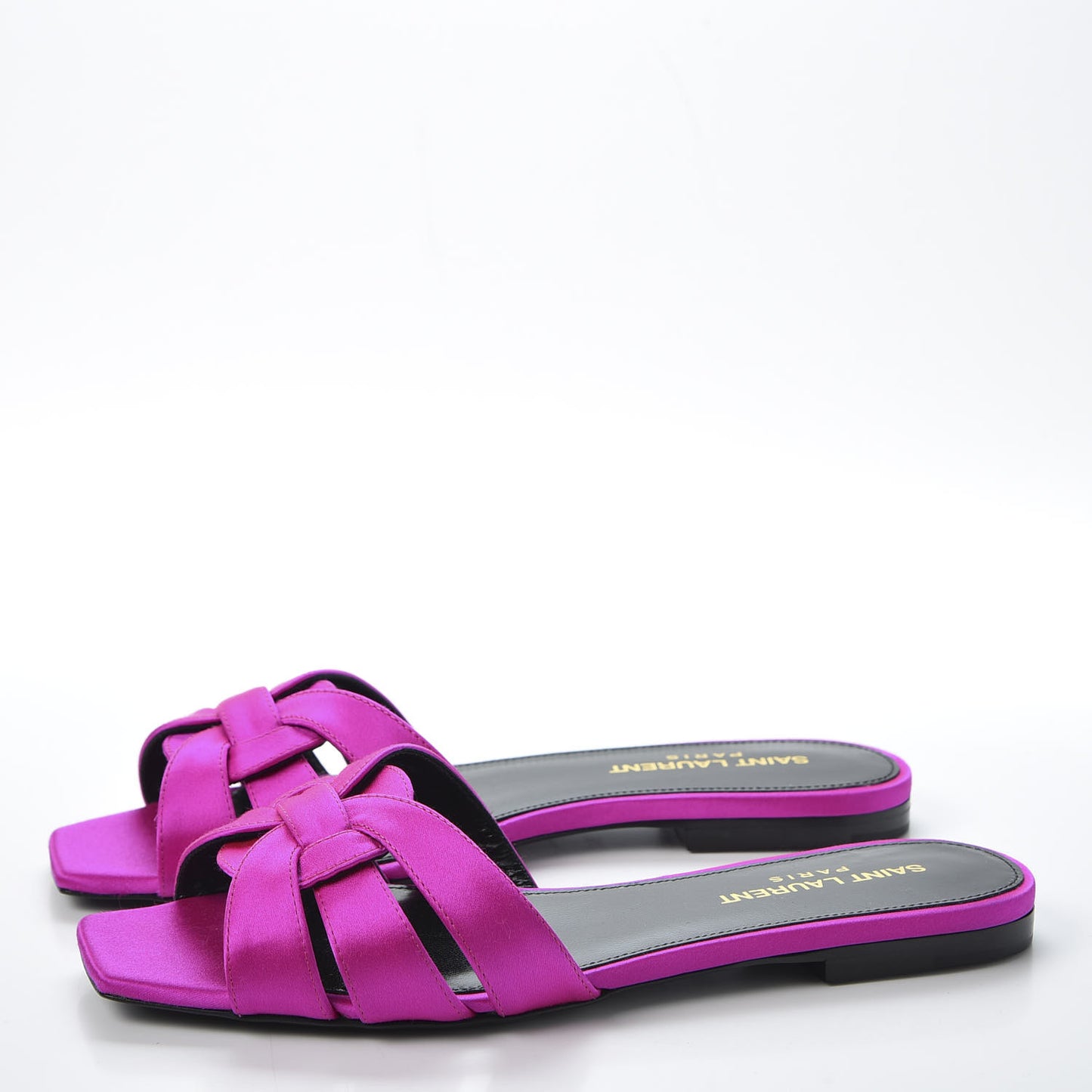 Silk Tribute 05 Slide Sandals 35.5 Fushia Flash