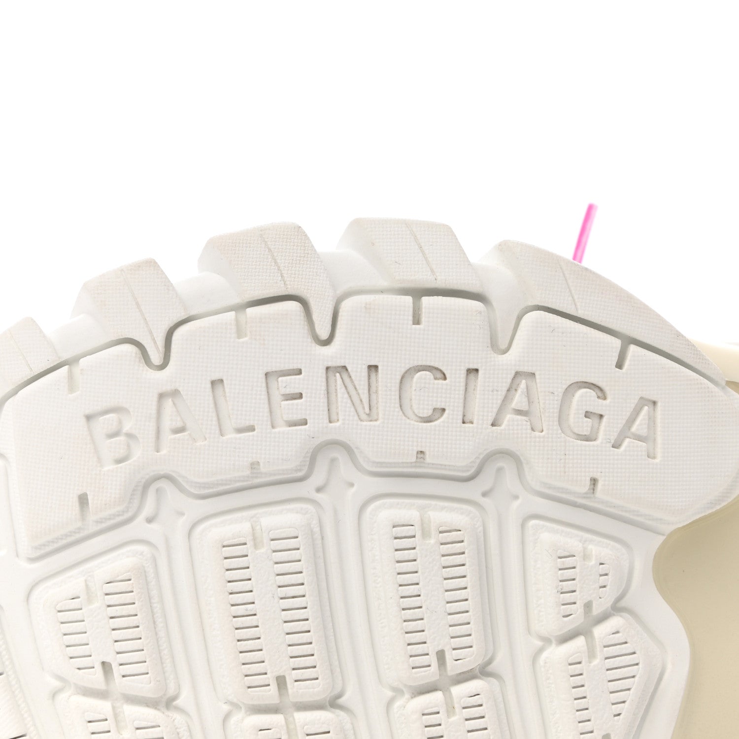 Balenciaga Mesh Rubber Bi-Color Womens Track Sneakers 37 White Fluo Pink 6 of 11