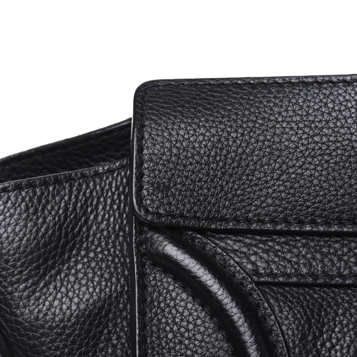 Drummed Calfskin Micro Luggage Black