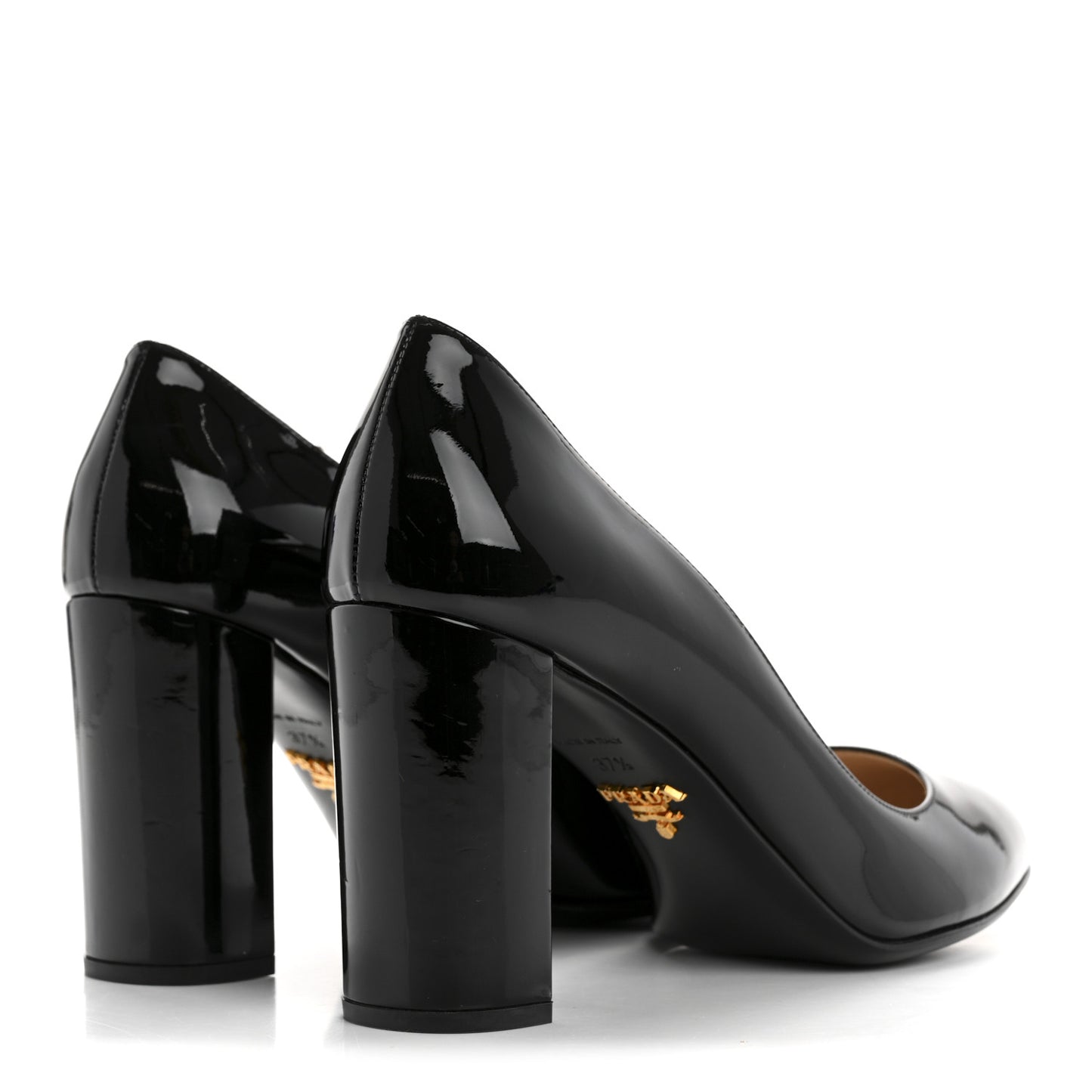 Vernice Block Heel 55mm Pumps 37.5 Black