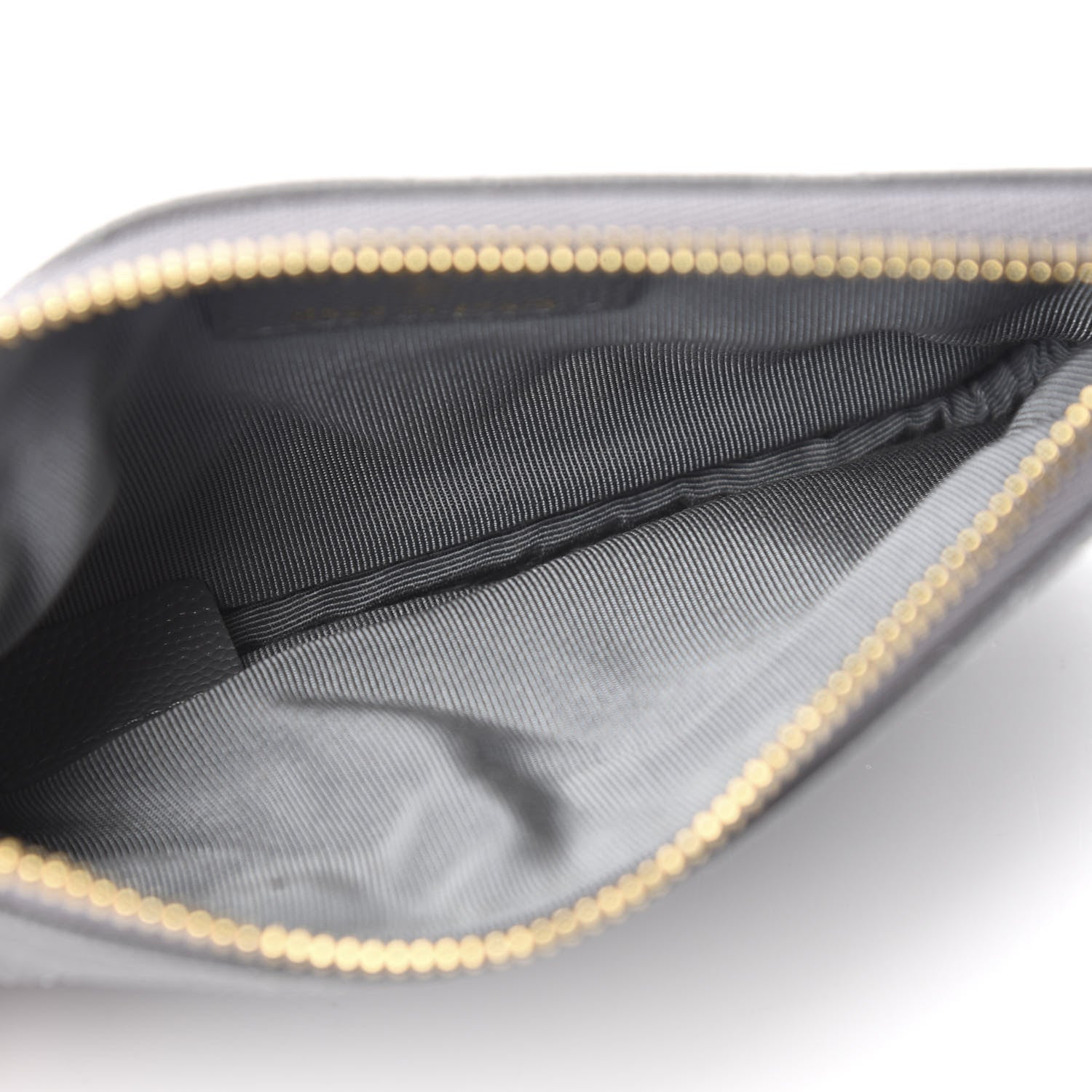 Chanel Caviar Quilted Small Cosmetic Case Grey 5 of 7