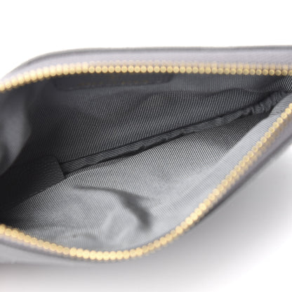 Chanel Caviar Quilted Small Cosmetic Case Grey 5 of 7